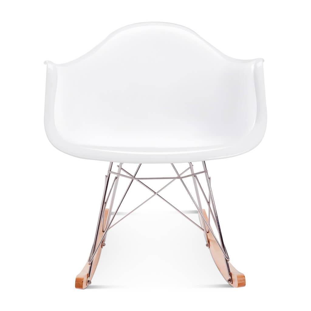 RAR Fiberglass Rocking Chair White