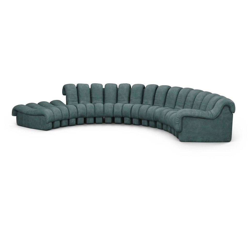DS 600 Modular Sofa / Combination A Vegan Leather-Distressed Fern Green