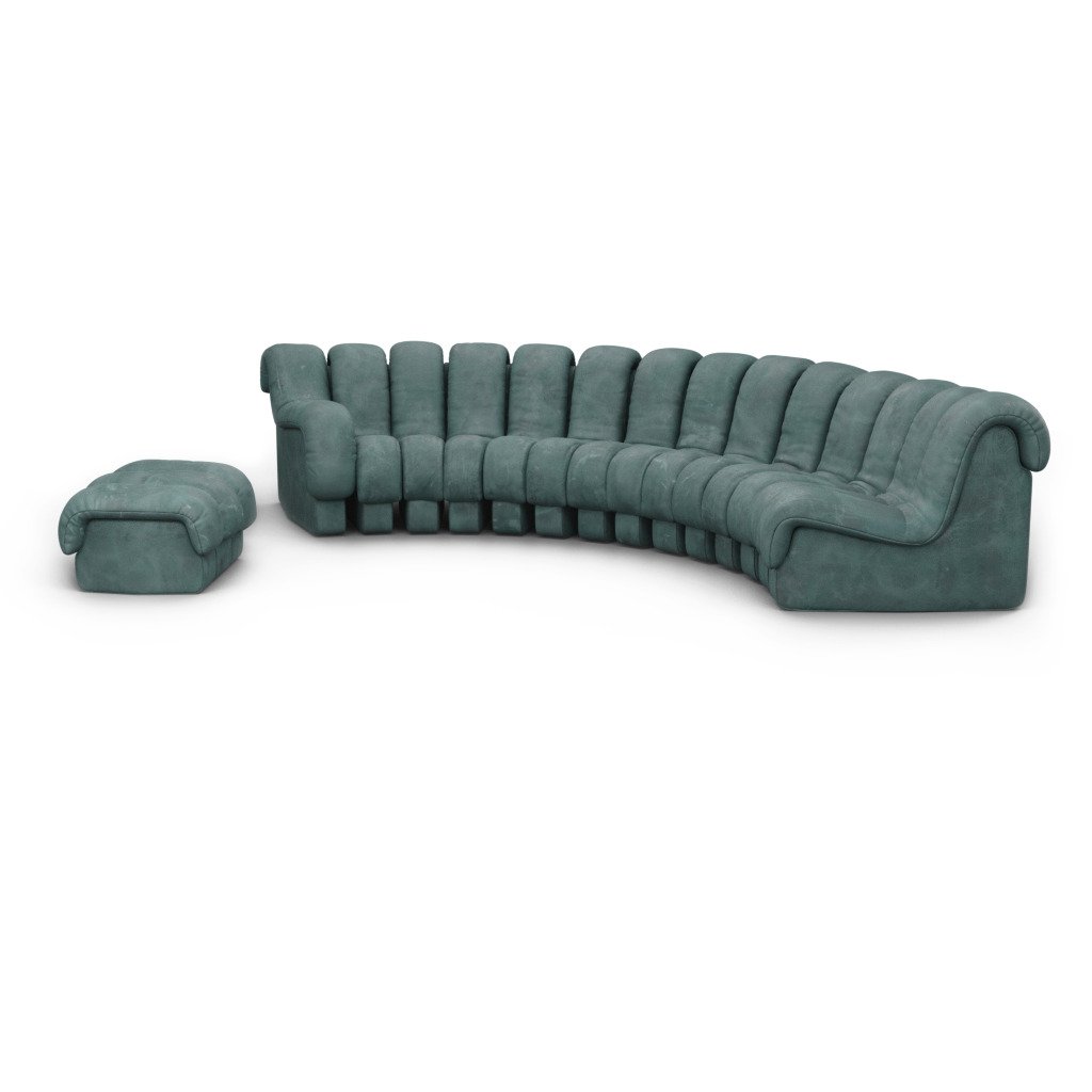 DS 600 Modular Sofa / Combination B Vegan Leather-Distressed Fern Green