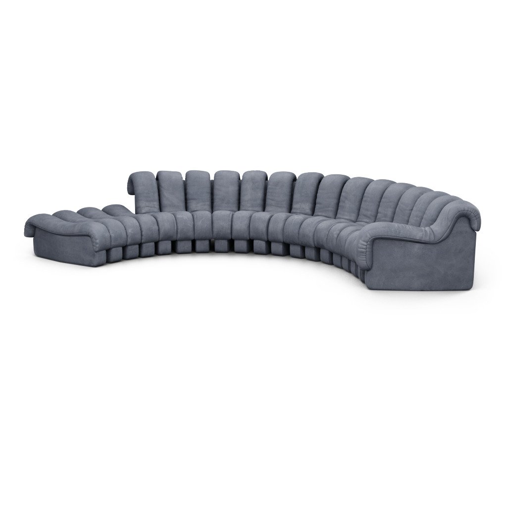 DS 600 Modular Sofa / Combination A Vegan Leather-Distressed Storm Grey