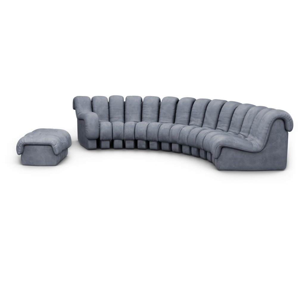DS 600 Modular Sofa / Combination B Vegan Leather-Distressed Storm Grey