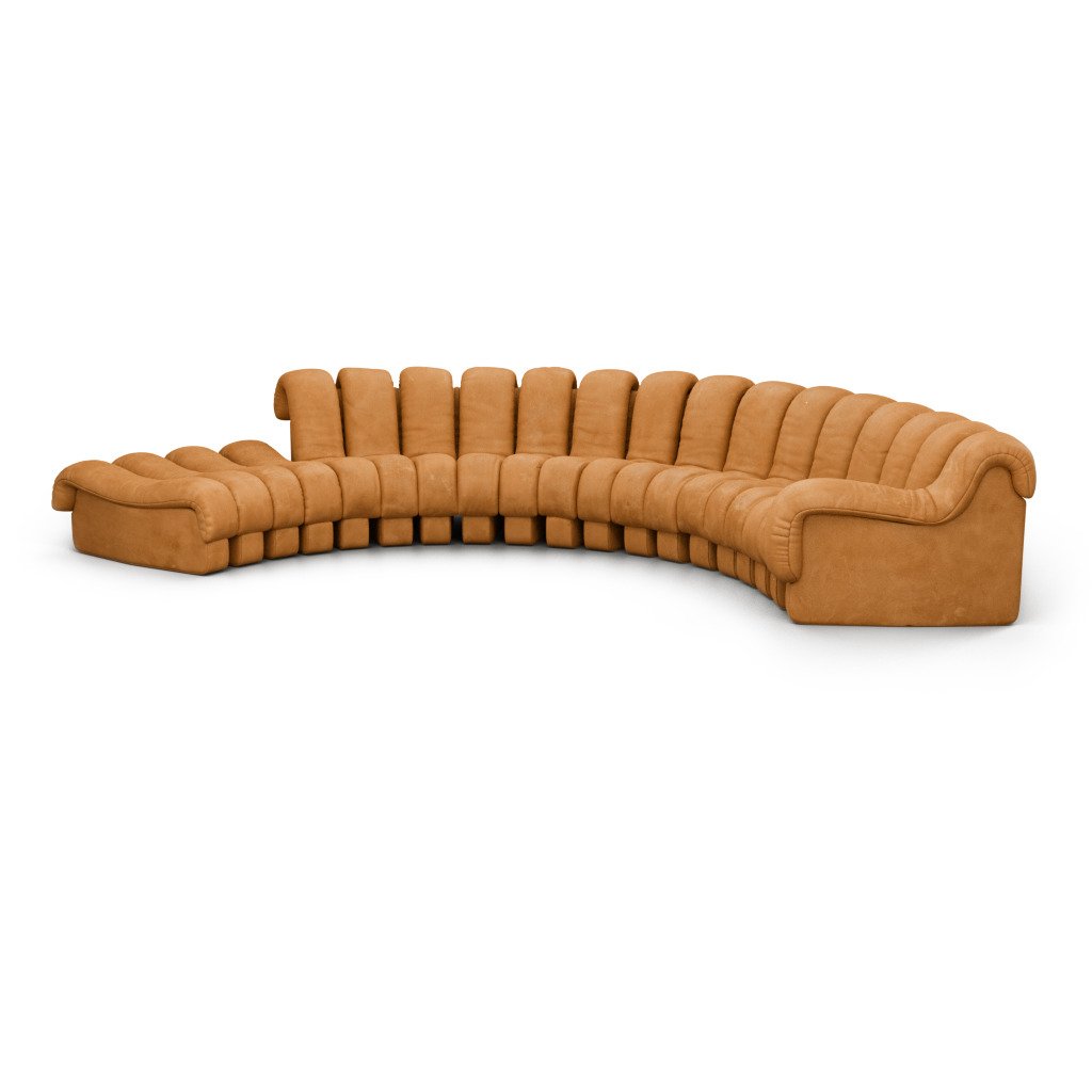 DS 600 Modular Sofa / Combination A Vegan Leather-Distressed Tan Brown