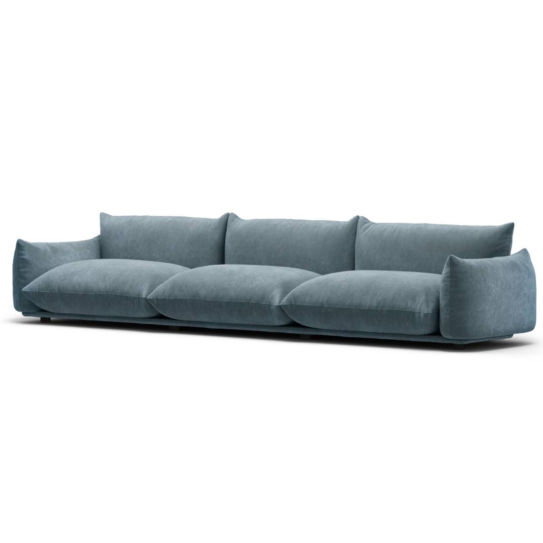 Marenco Sofa / Three Seater Chenille Helios-Cerulean Blue