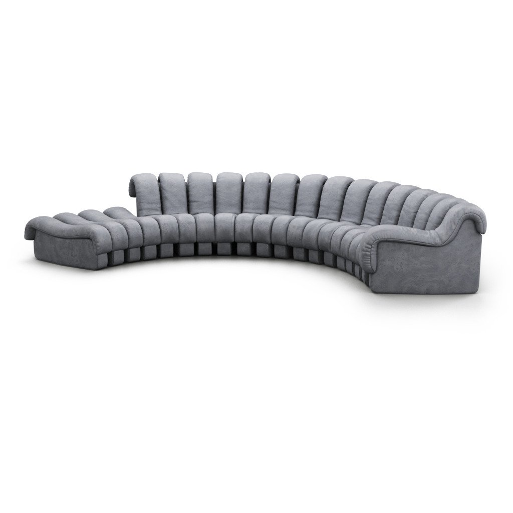 DS 600 Modular Sofa / Combination A Classic Suede-Charcoal