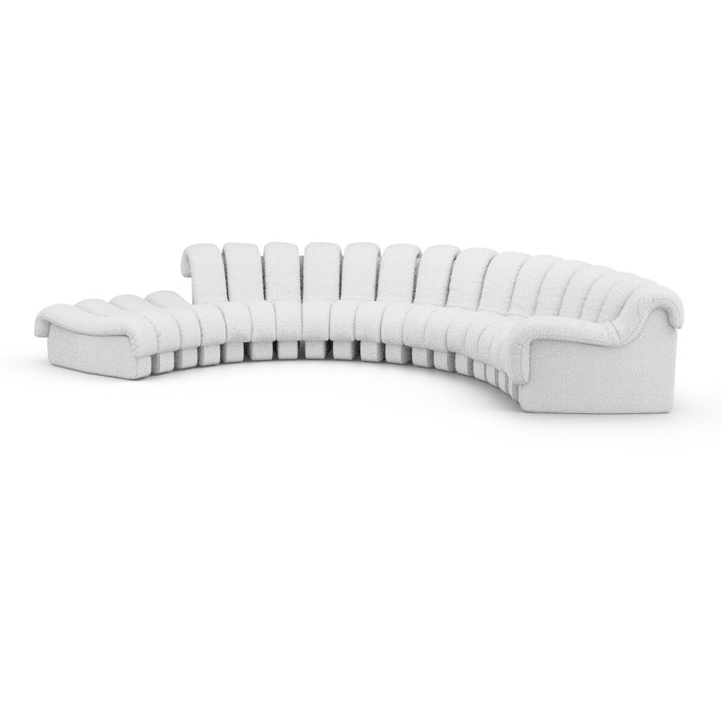 DS 600 Modular Sofa / Combination A Classic Boucle-Snow White