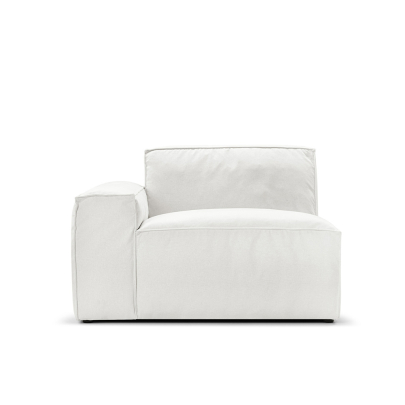 Oasis Modern Low Profile Modular Block Sofa in Latex | Right Armrest
