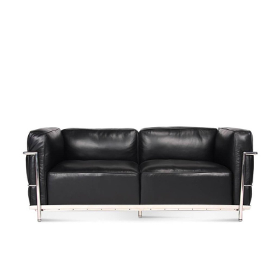 Corbusier Grand Modele Two-Seat Sofa With Down Cushions