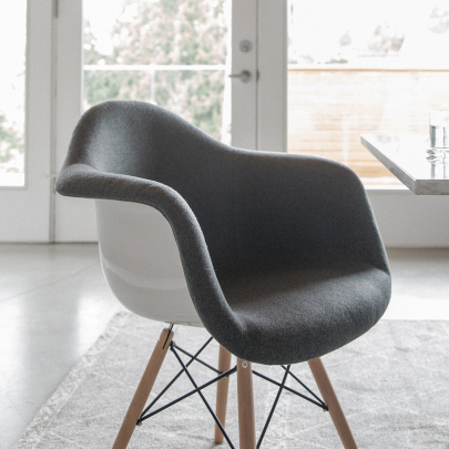 Daw Chair - Upholstered Fiberglass - Eternity Modern