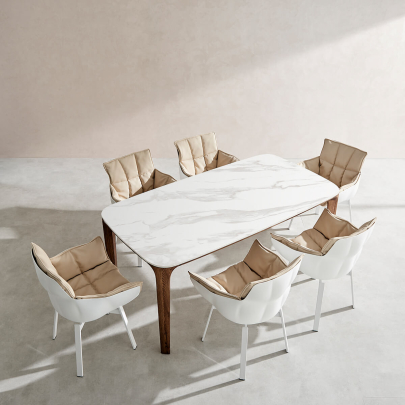 Myko Modern Rectangular Ceramic Dining Table 