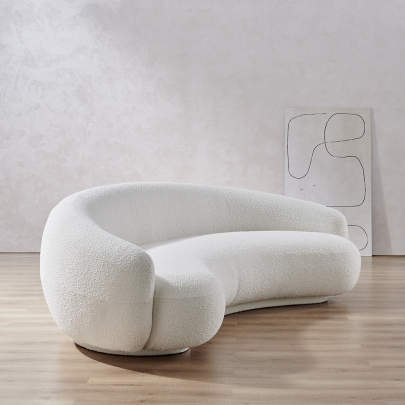 Julep Modern Curved Sofa