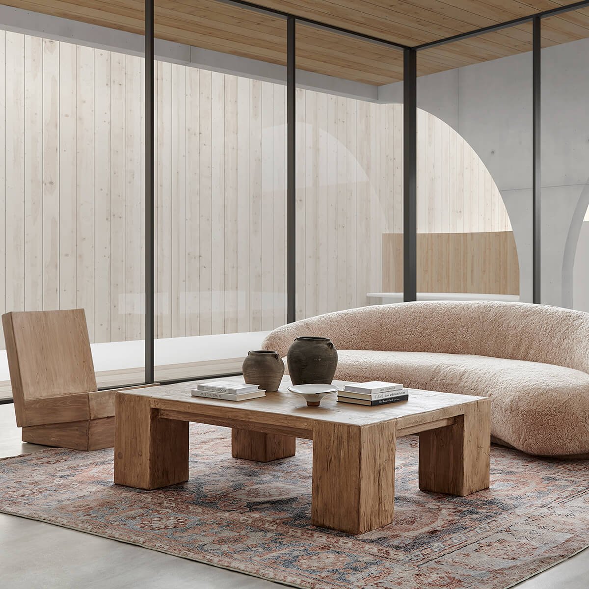 Eternity Modern piece styled in a room