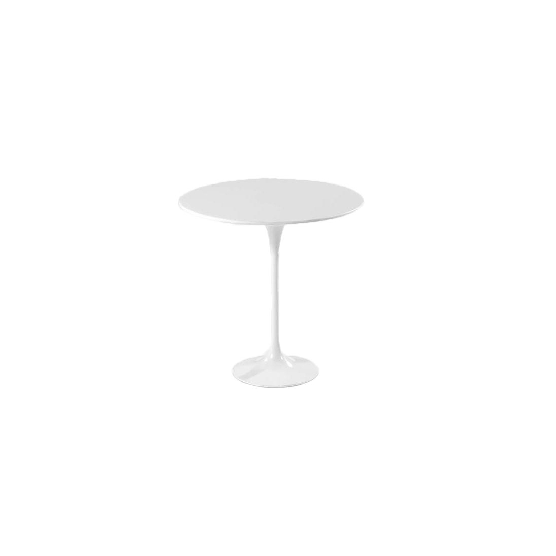 White Lacquer Tulip Side Table