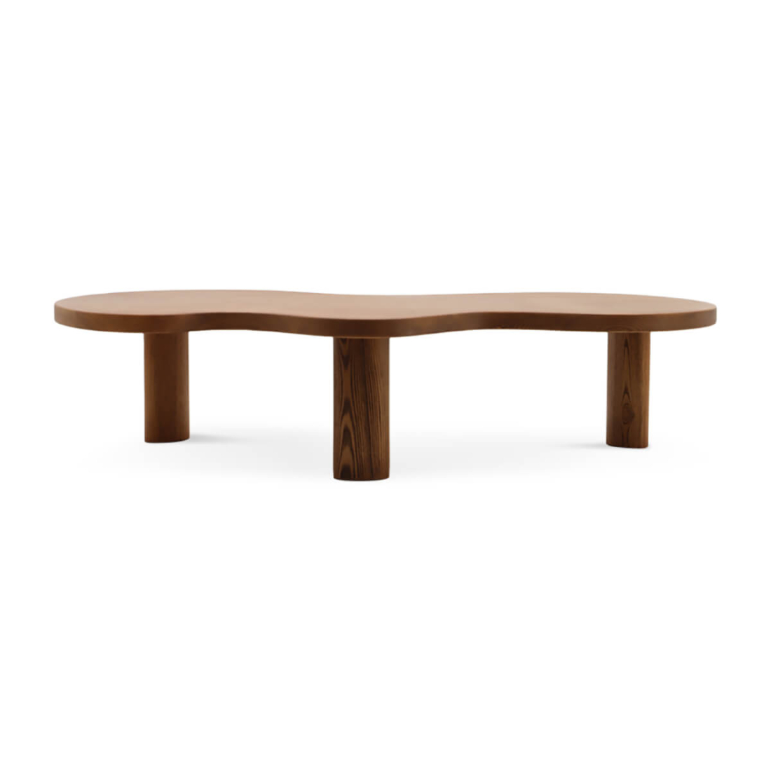 Ines Organic Modern Wood Freeform Cloud Coffee Table