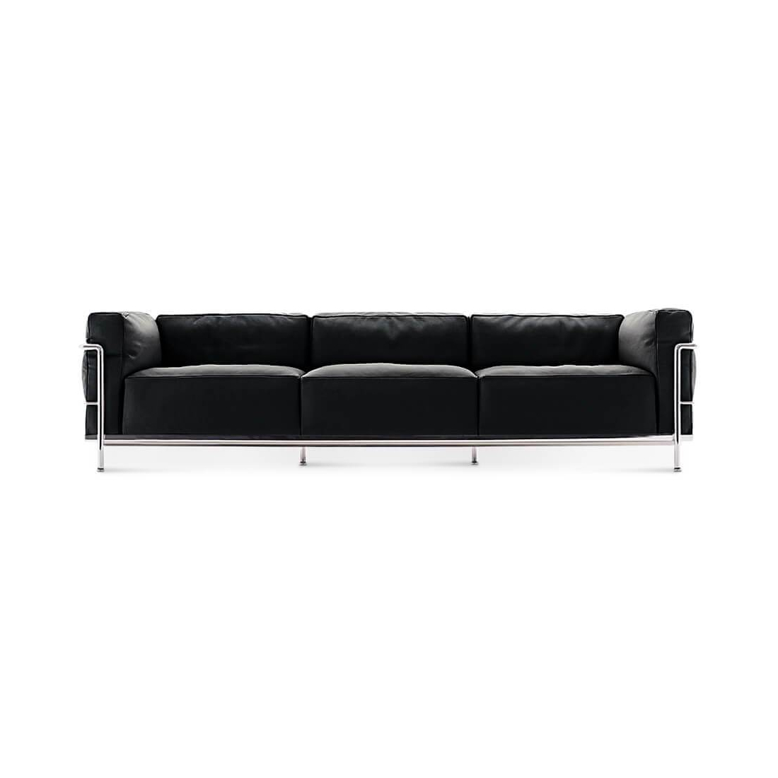 LC3 Grand Modele Three-Seat Sofa With Down Cushions - EternityModern