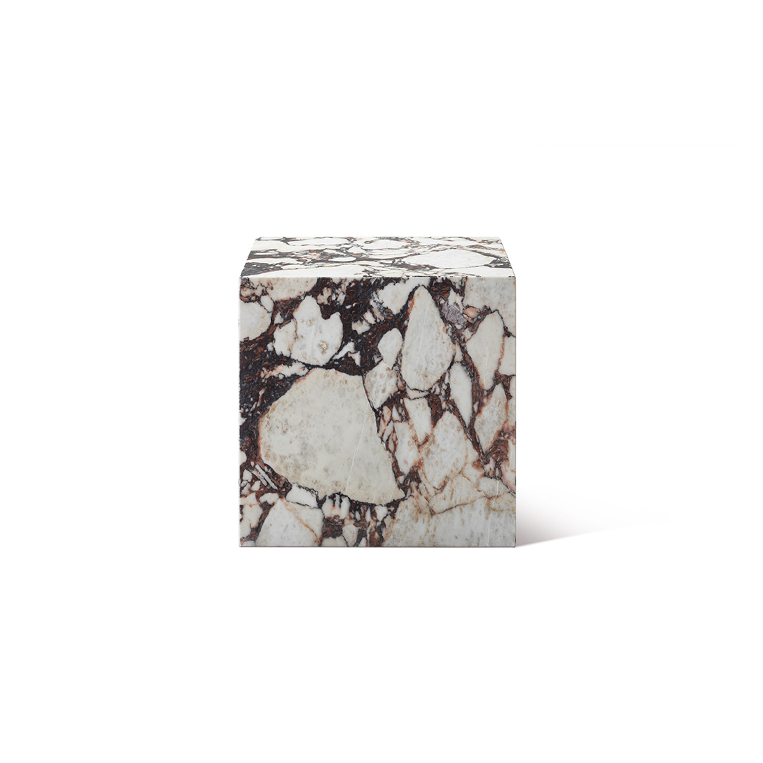 Kaia Marble Plinth Cube Small Side Table
