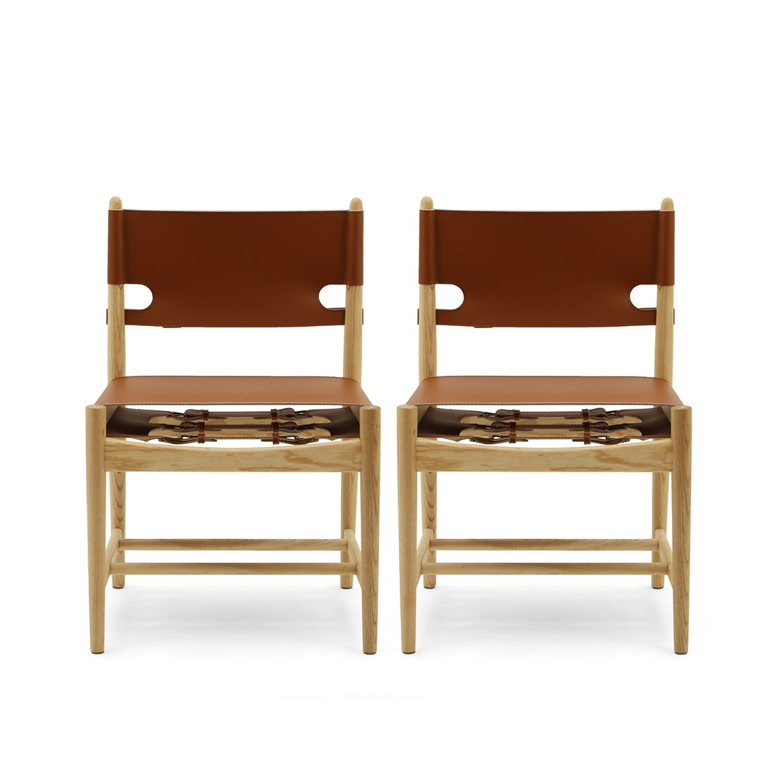 Set of Two Borge Mogensen The Spanish Dining Chairs