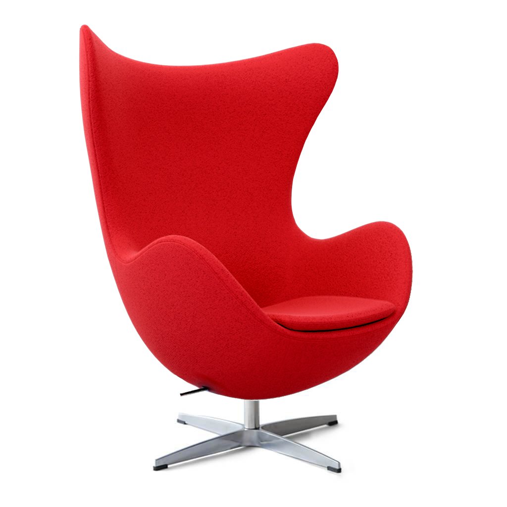 Egg Chair Cashmere-Imperial Red