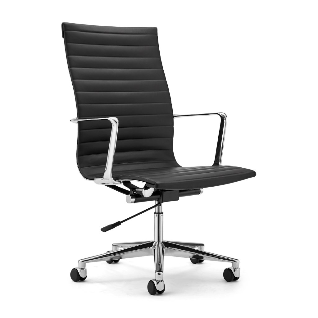 EM Office Chair Highback - Thinpad Top Grain Forte-Black