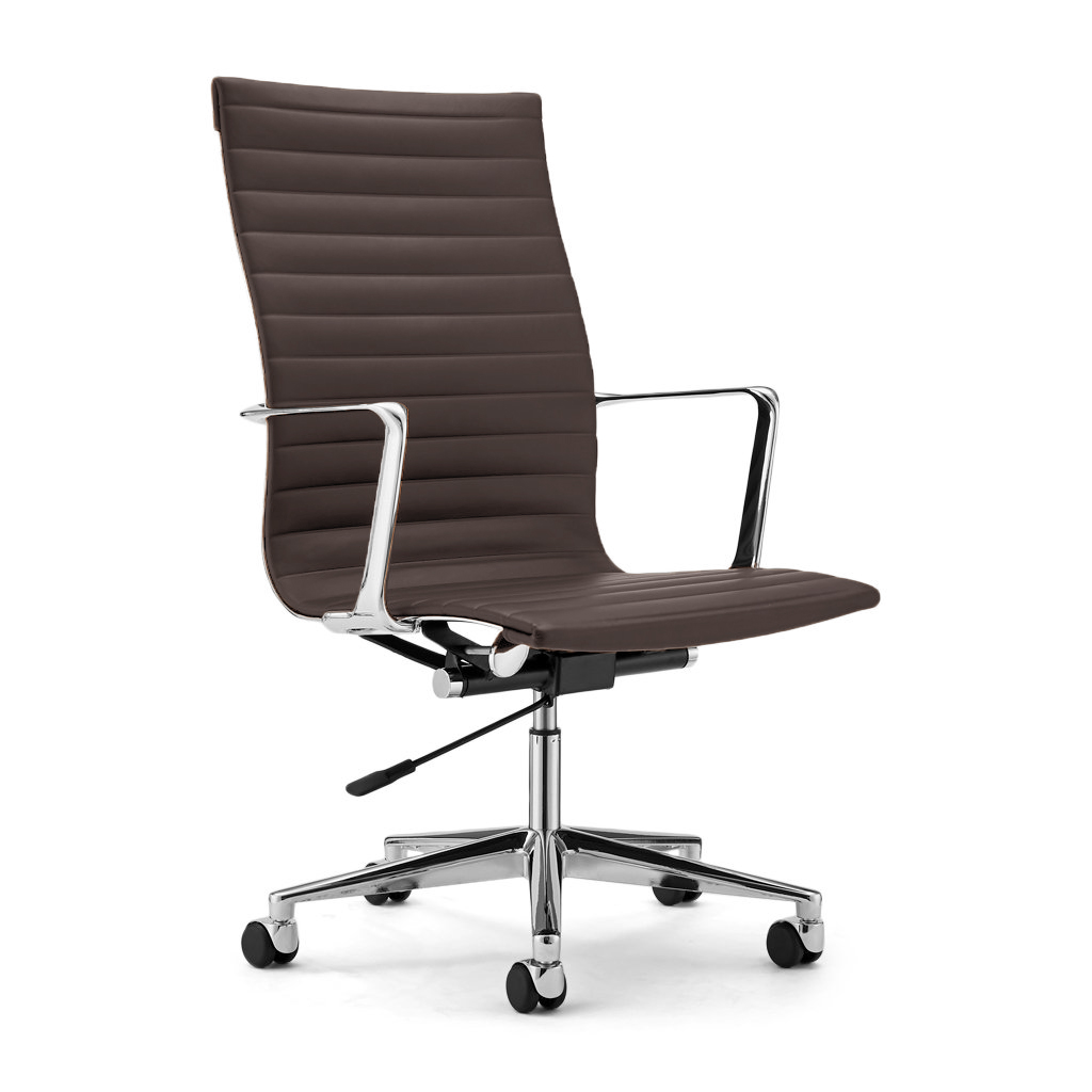 EM Office Chair Highback - Thinpad Top Grain Forte-Dark Brown