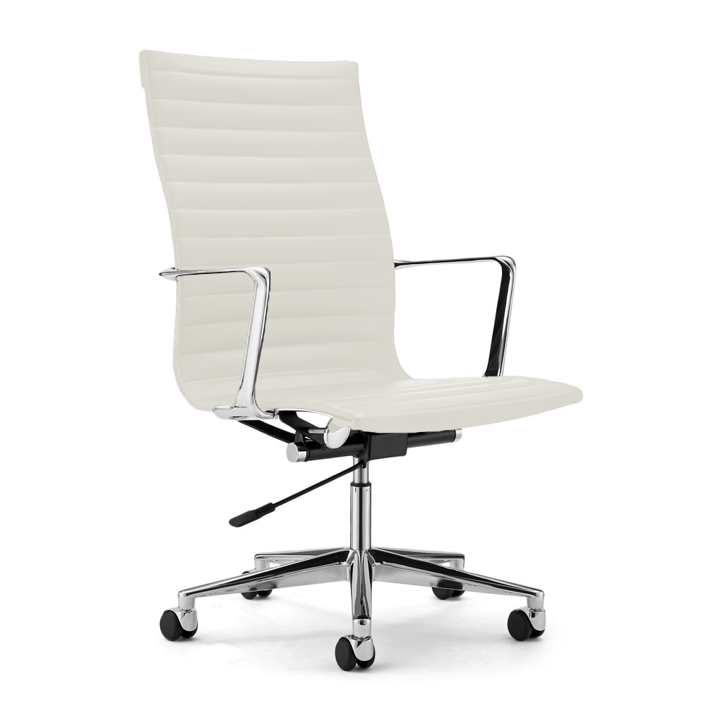 EM Office Chair Highback - Thinpad Top Grain Forte-Eggshell