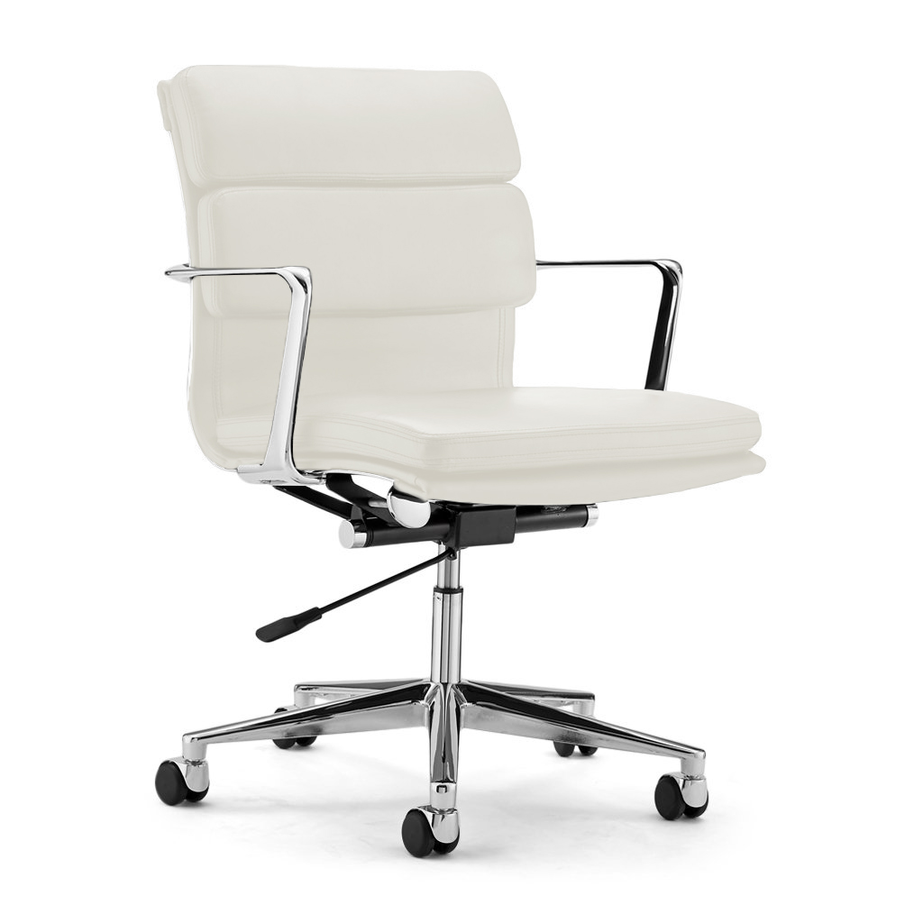 EM Office Chair Lowback - Softpad Top Grain Forte-Eggshell
