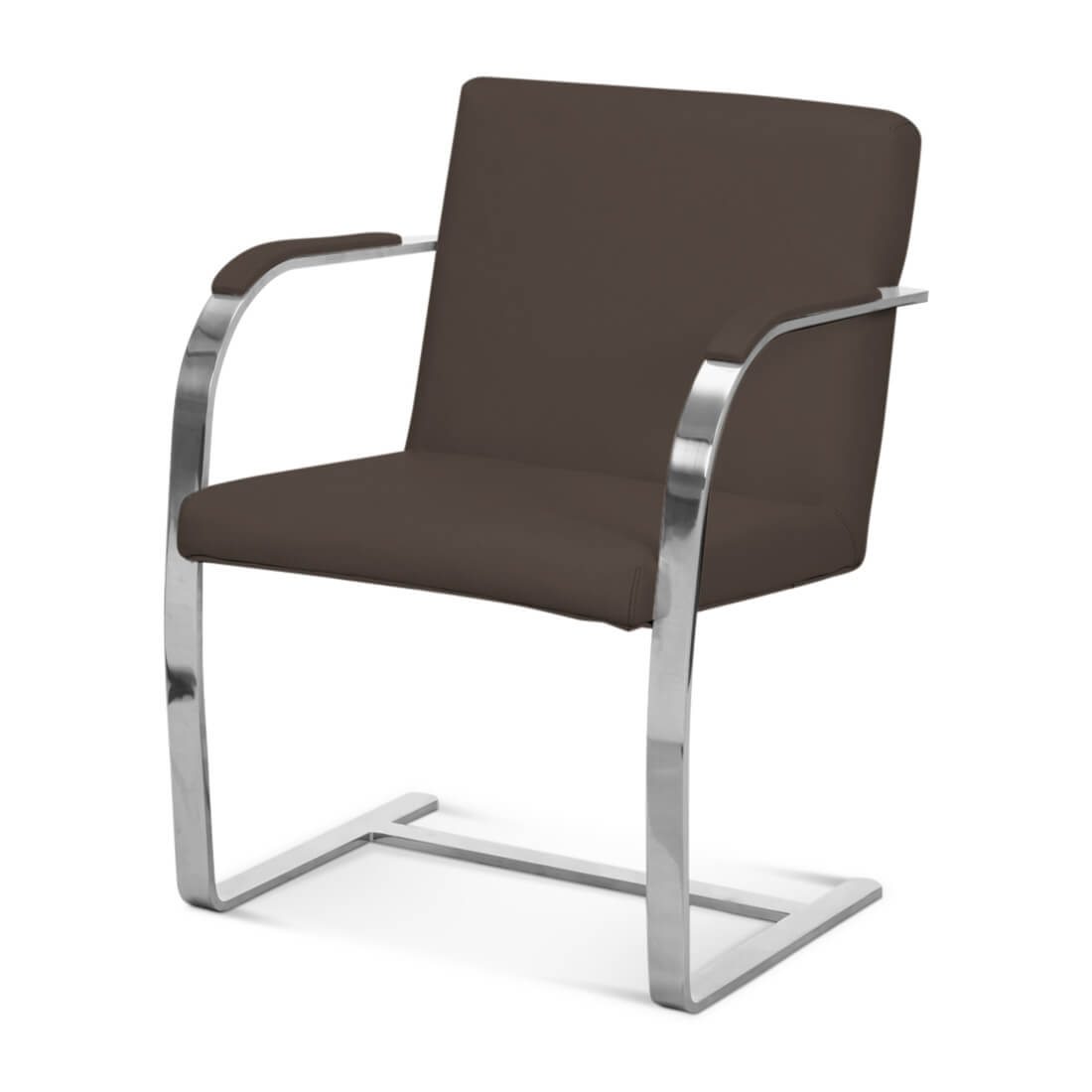 Mies BRNO Chair Aniline Leather-Dark Brown