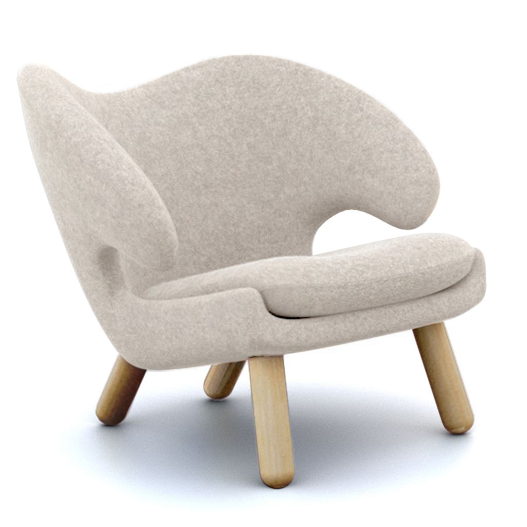 Finn Juhl Pelican Chair Cashmere-Wheat Grey / Natural Ash