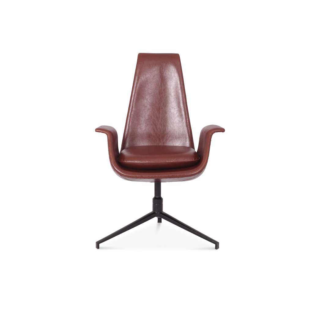 Fk 6725 Bucket Chair Aniline Leather-Dark Brown