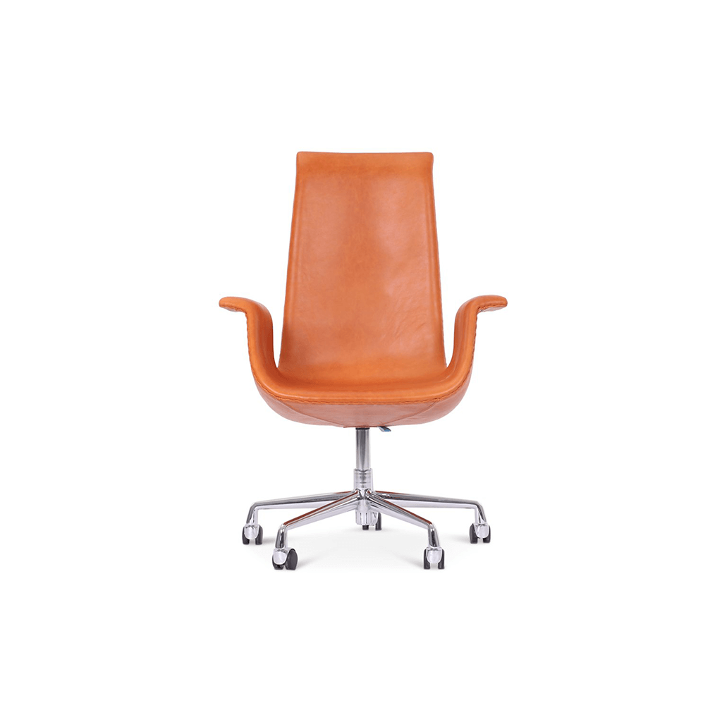 Fk 6725 Bucket Chair - Classic Edition Aniline Leather-Dark Brown