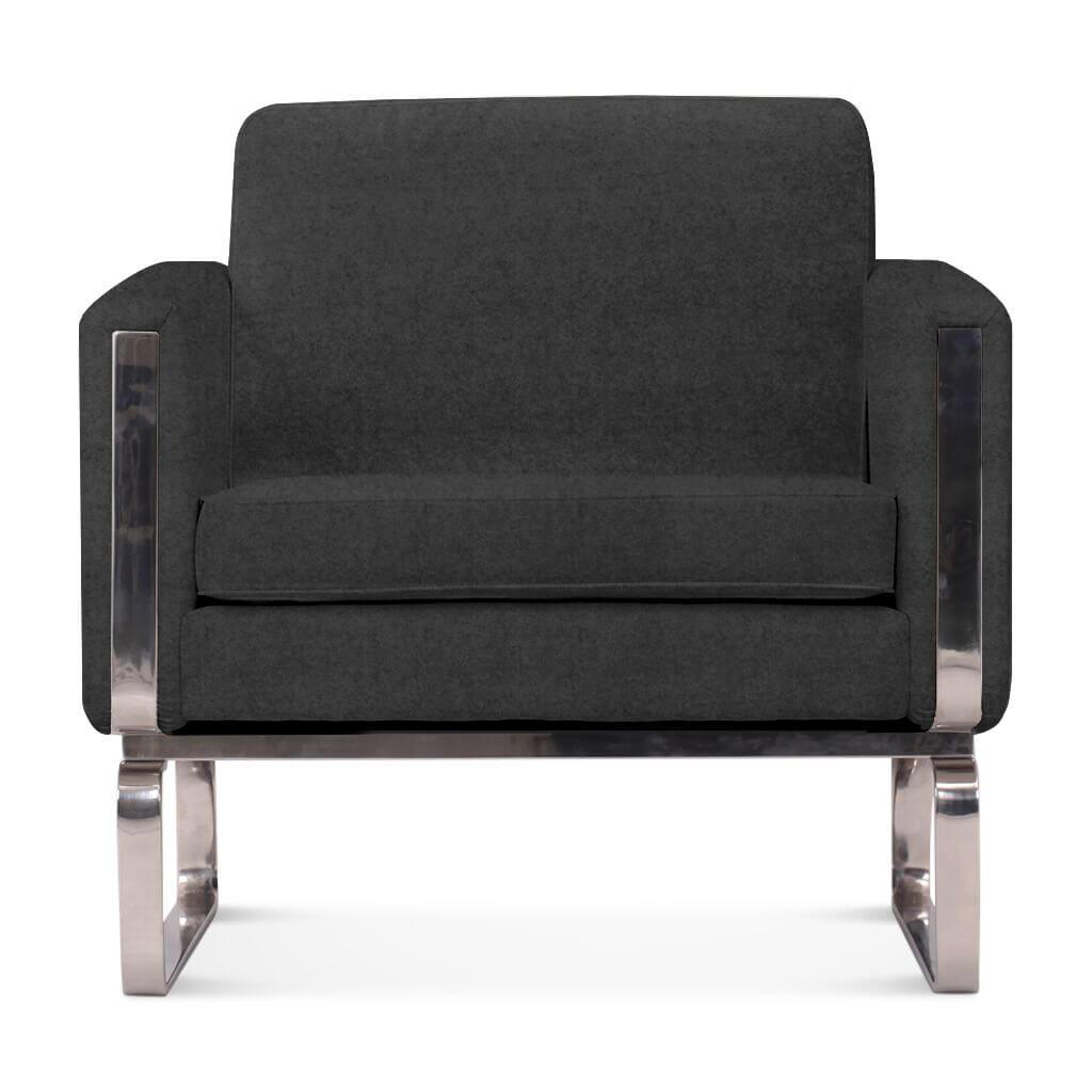 Hans Wegner CH101 Chair Boucle Wool-Charcoal Grey