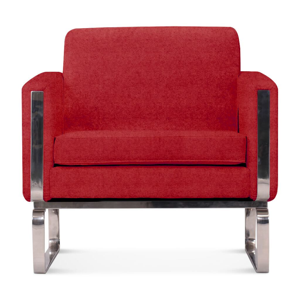 Hans Wegner CH101 Chair Boucle Wool-Ruby