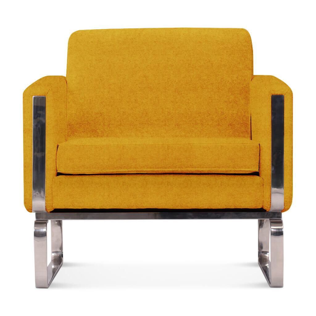 Hans Wegner CH101 Chair Boucle Wool-Yellow