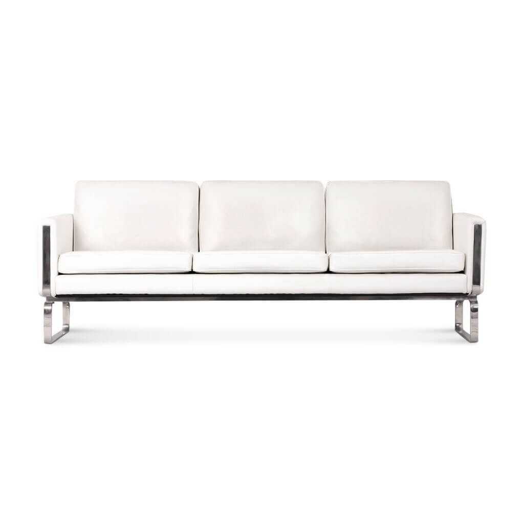 Hans Wegner CH103 Sofa Aniline Leather-White