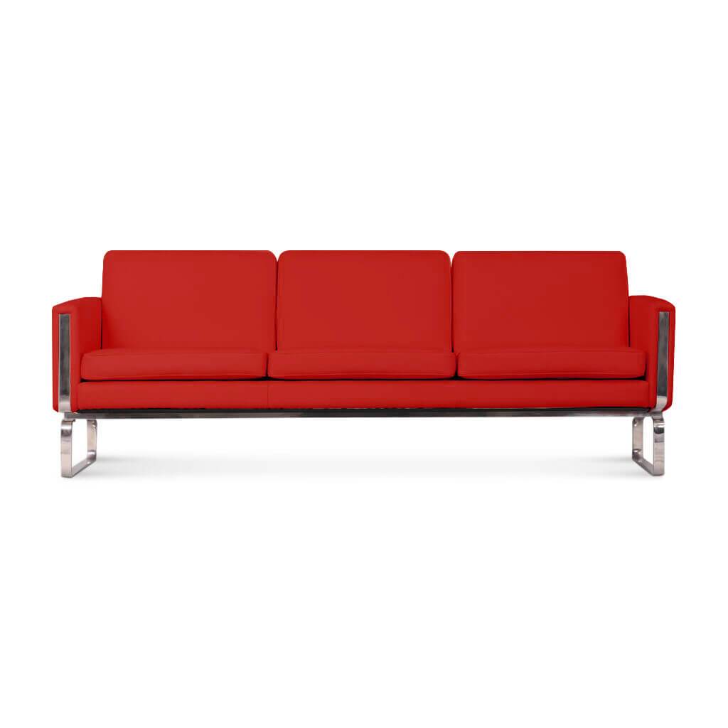 Hans Wegner CH103 Sofa Top Grain-Red