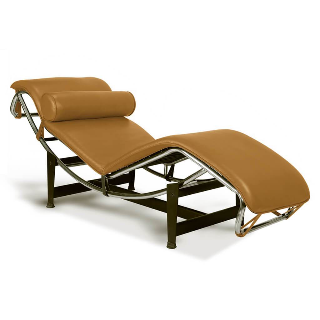 Corbusier Chaise Lounge Chair Top Grain-Tan
