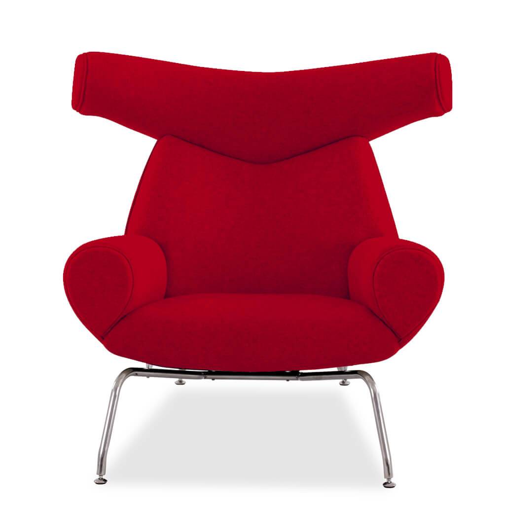 Eternity Modern Ox Chair Cashmere-Imperial Red