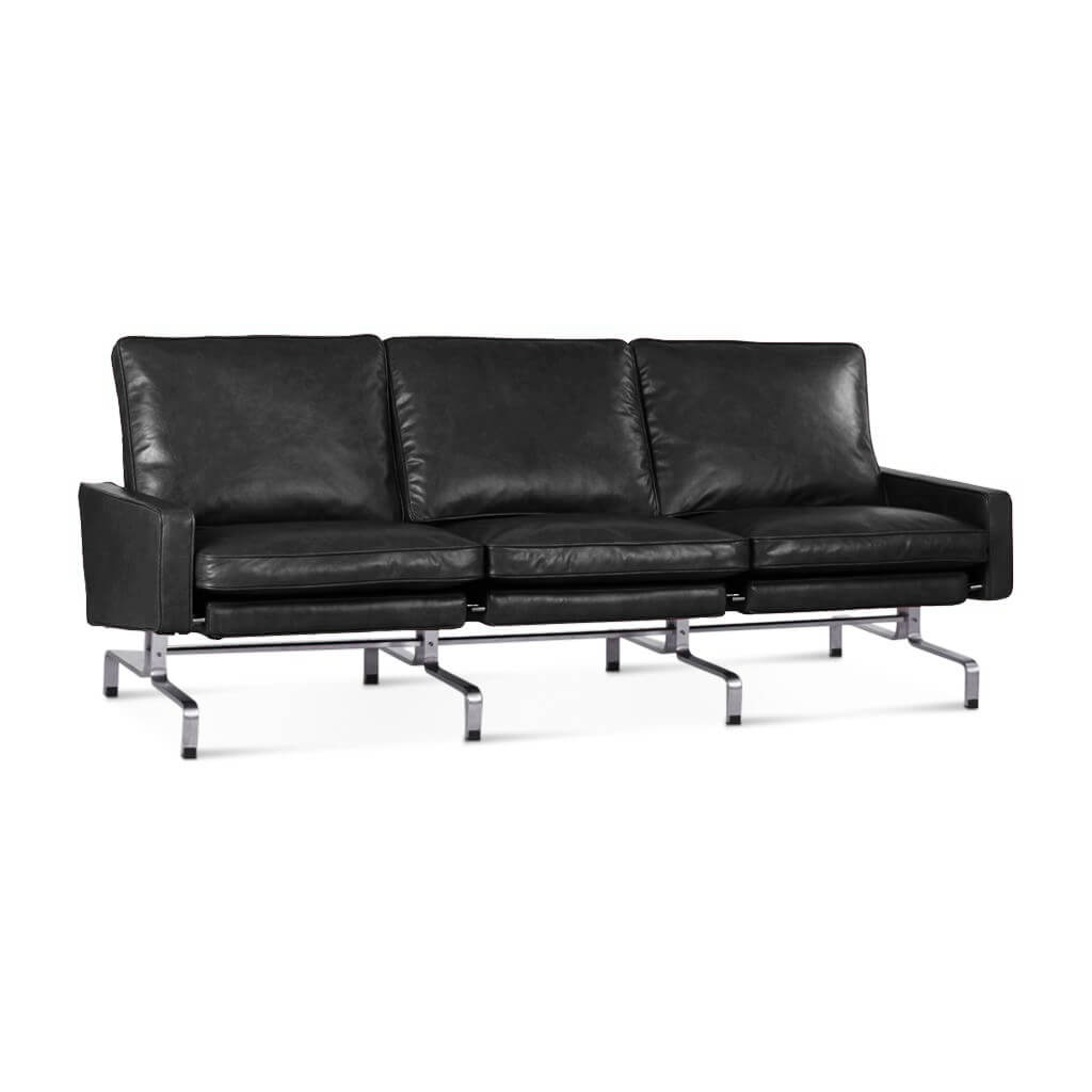 Pk31 Sofa Aniline Leather-Black