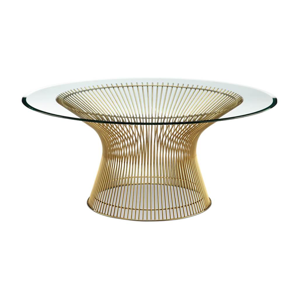 Platner Coffee Table - 36" Gold