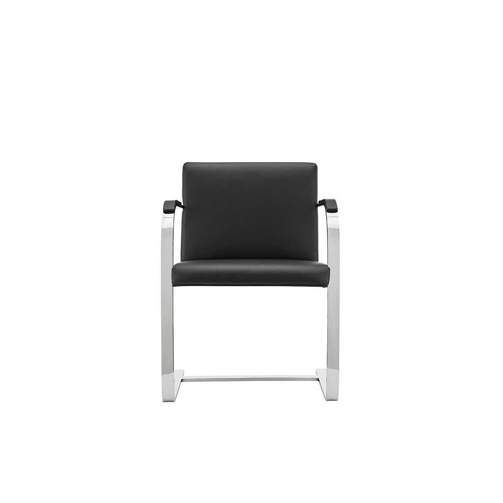 Mies BRNO Chair Top Grain-Black