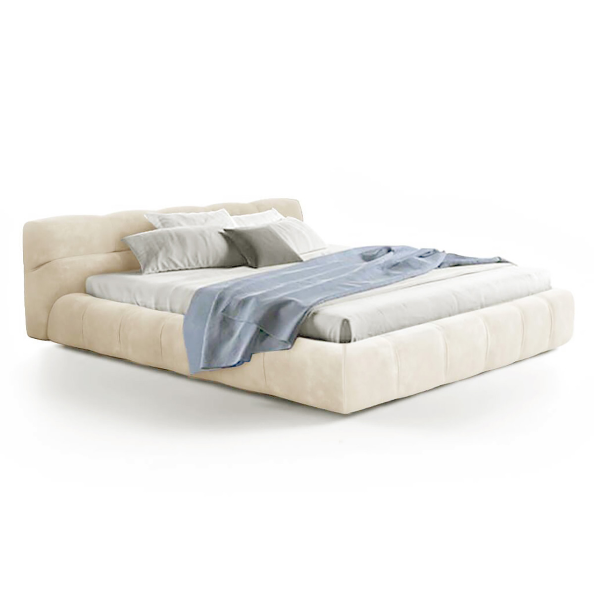 Tufted Bed Chenille Helios-Cream / California King Size
