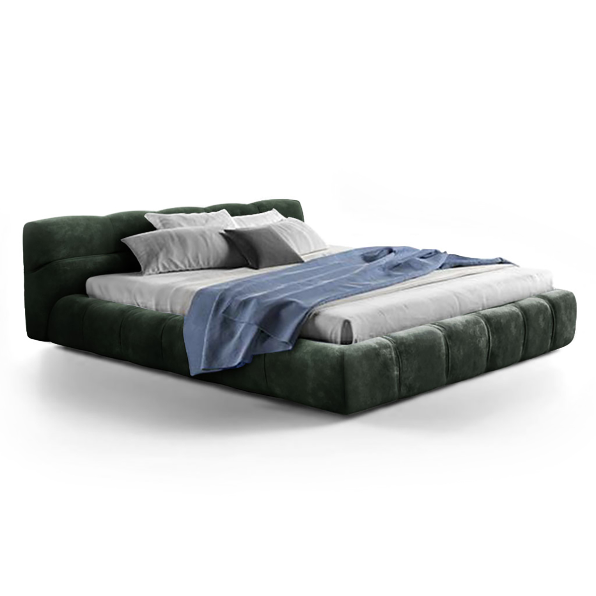 Tufted Bed Chenille Helios-Evergreen / California King Size