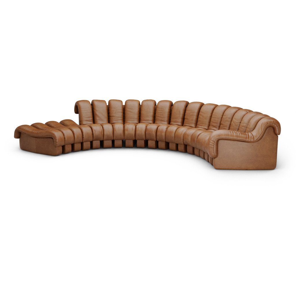 Image of DS 600 Modular Sofa / Combination A - Vintage Leather-Brown