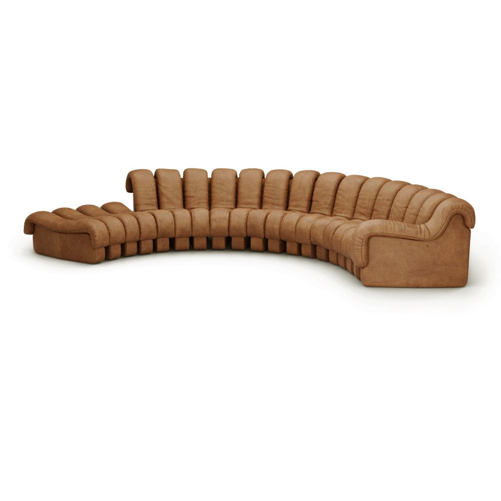 Image of DS 600 Modular Sofa / Combination A - Vintage Leather-Caramel