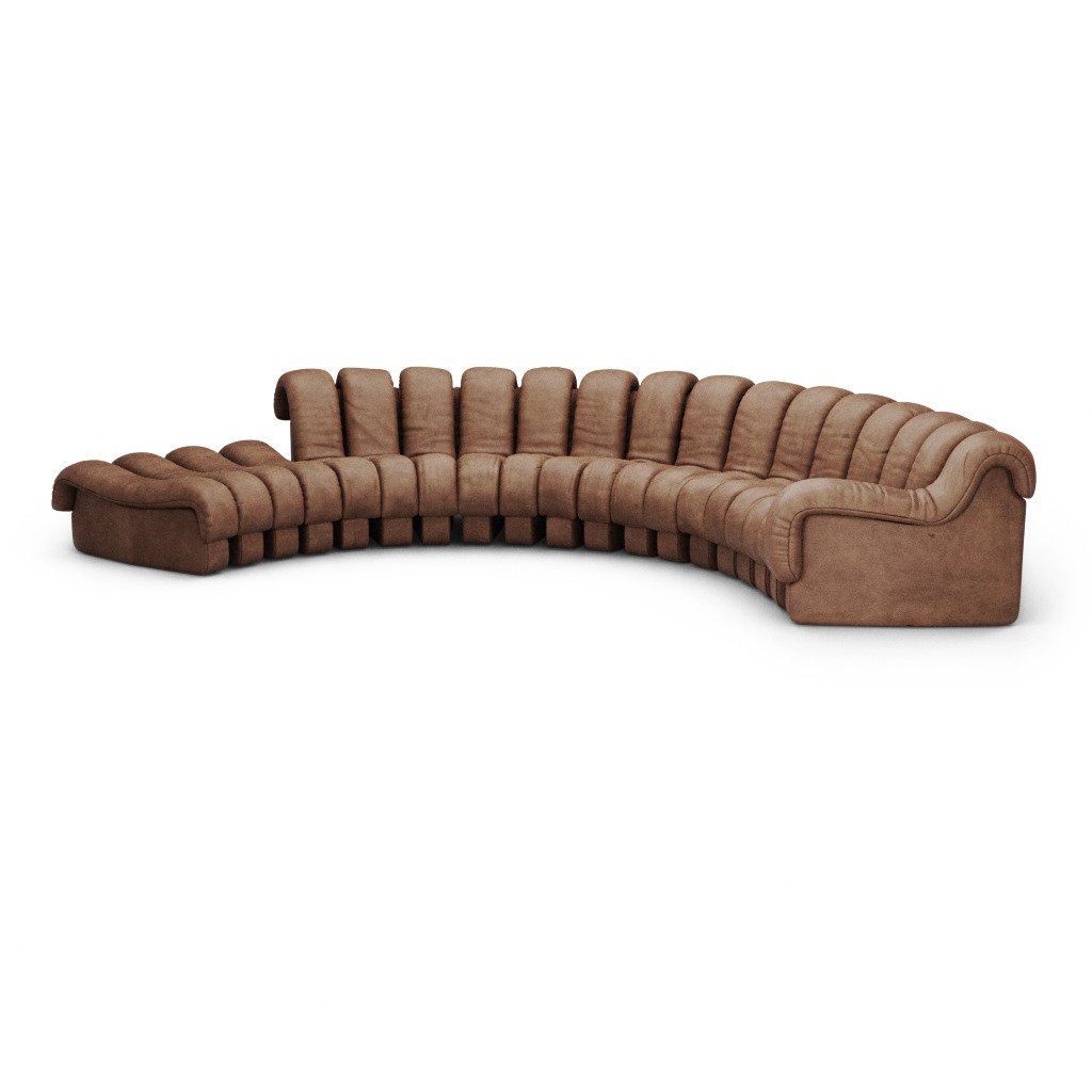 Image of DS 600 Modular Sofa / Combination A - Vintage Leather-Chestnut