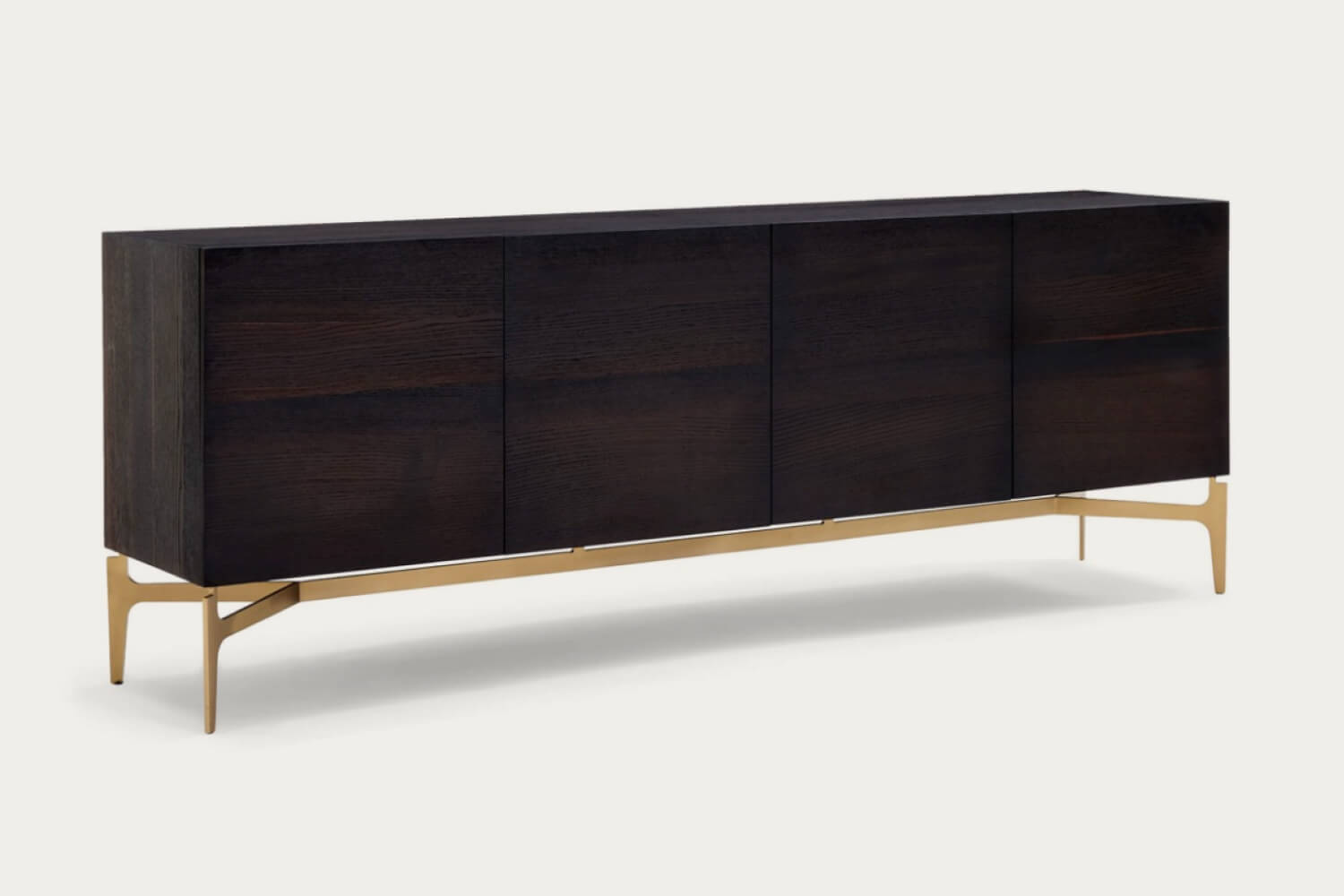 Marlowe Dark Wood Console Cabinet by Eternity Modern. 