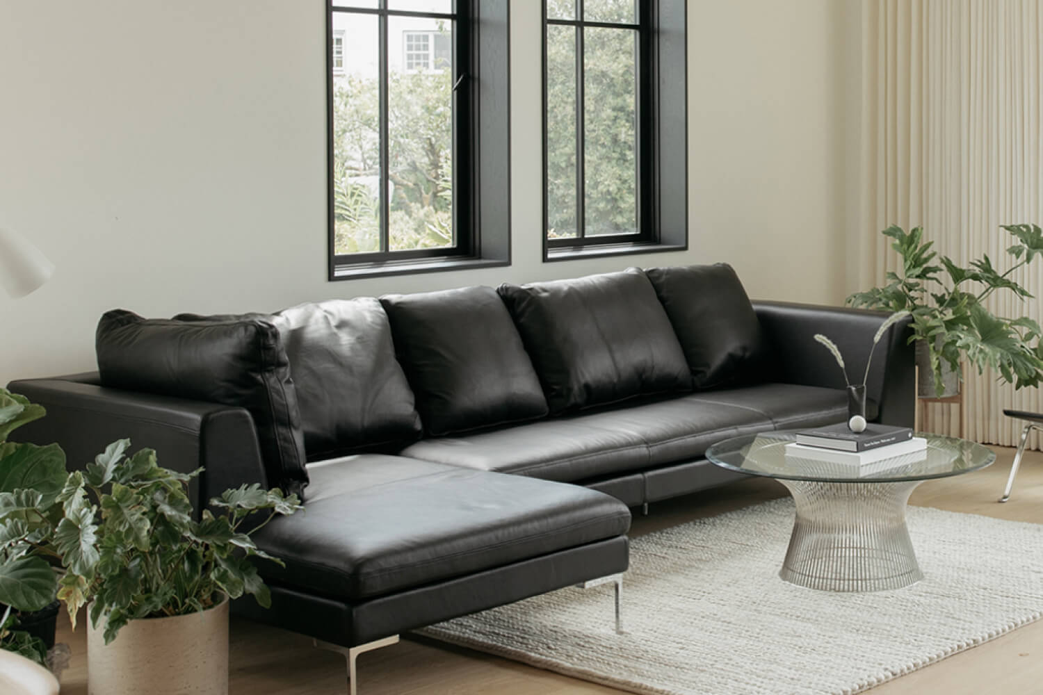 An image of a Charles Sectional Sofa by Eternity Modern. 